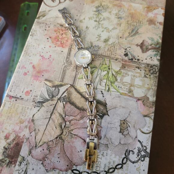 Vintage Anne Klein II Gold Tone Number Dial Watch Model 10/2357-59 Quartz - Picture 4 of 10